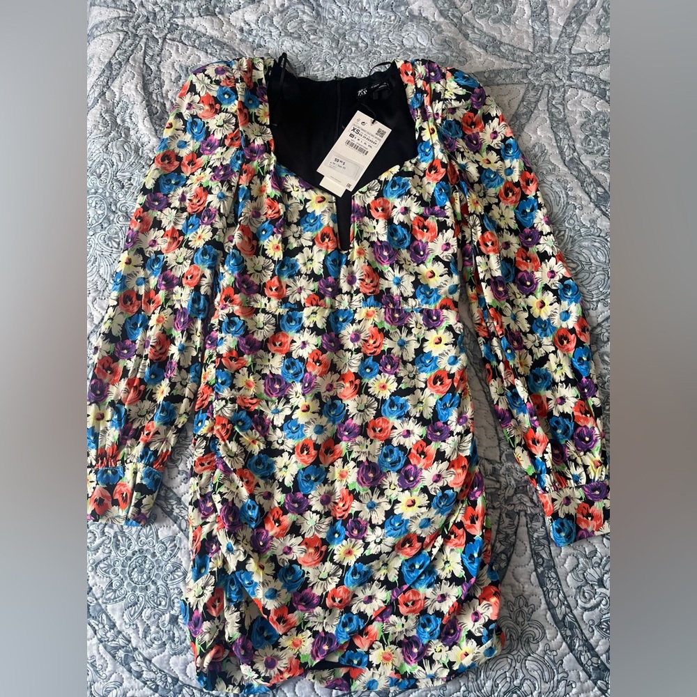 Zara Multicolor Floral Blouse